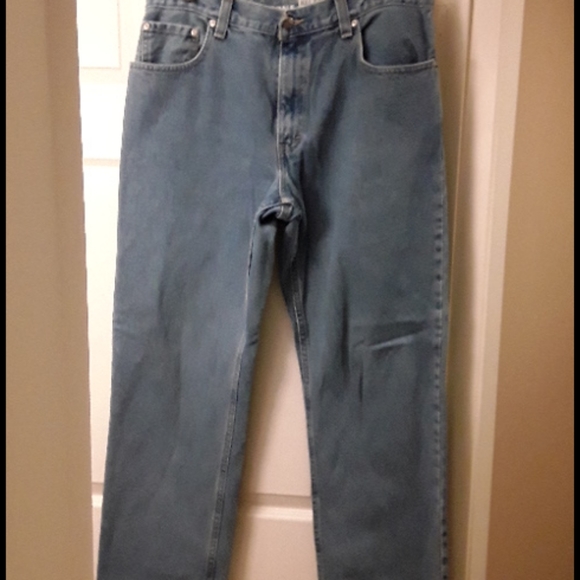 Basic Editions Relaxed 34/32 Men's Jeans Blue - Picture 2 of 3